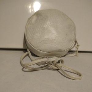 White  leather Purse